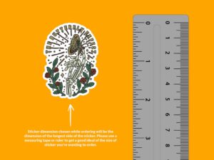 Butterfly Effect Skeleton Sticker