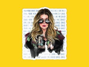 Ew David Alexis Rose Sticker