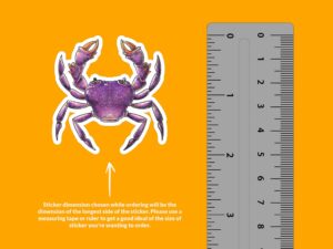 Purple Crab sticker