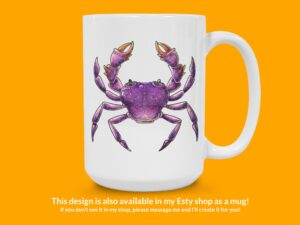 Purple Crab sticker