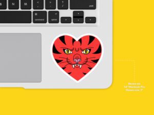 Tiger Heart Sticker