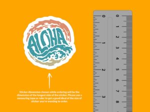 Aloha Waves Sticker