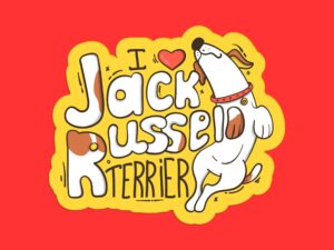 I Love Jack Russell Terrier Sticker