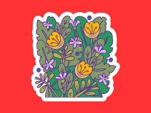 Summer Flowers Sticker