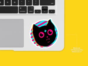 Trippy Cat Sticker