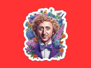 Gene Wilder Sticker