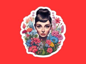 Audrey Hepburn Sticker