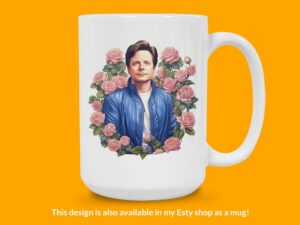 Michael J Fox Sticker