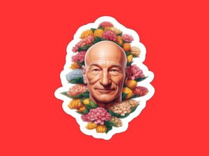 Patrick Stewart Sticker