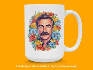 Tom Selleck Sticker