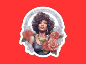 Whitney Houston Sticker