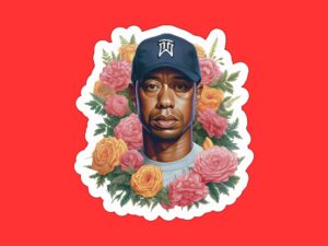 Tiger Woods Sticker