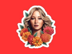 Jennifer Lawrence Sticker