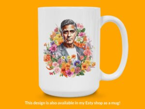George Clooney Sticker