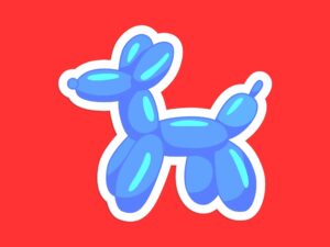 Balloon Dog Sticker