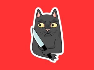 Danger Kitty Sticker
