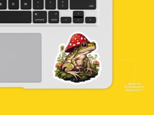 Mushroom Frog Sticker