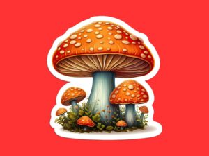 Mushroom Sticker