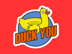 Duck You Sticker