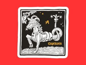 Capricorn Zodiac Sign Sticker