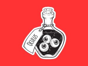 Eyeball Poison Bottle Sticker