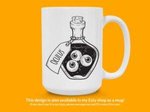 Eyeball Poison Bottle Sticker