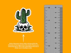 Cactus Skull Sticker