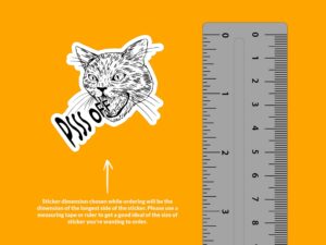 PSS Off Cat Sticker