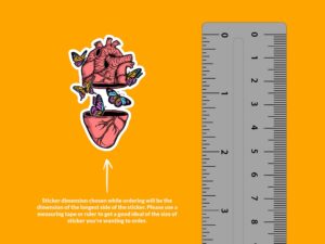 Butterfly Heart Sticker