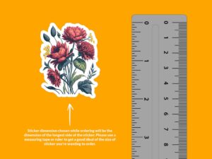 Floral Flower Sticker