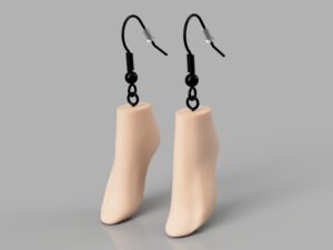 Doll Feet Earrings | Doll Foot Earring