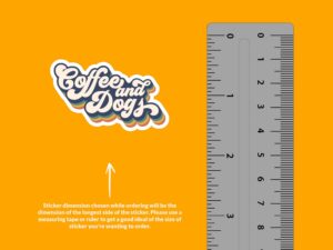 Coffee and Dogs Sticker