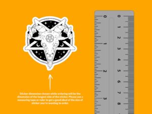 Pentagram Goat Sticker