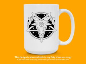 Pentagram Goat Sticker