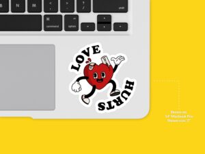 Love Hurts Sticker