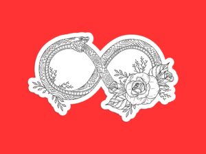 Ouroboros Infinity Snake Sticker