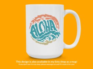 Aloha Waves Sticker