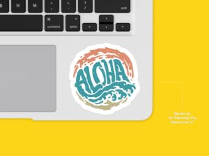 Aloha Waves Sticker