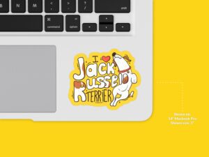I Love Jack Russell Terrier Sticker