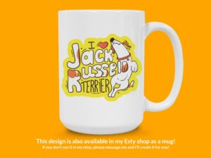 I Love Jack Russell Terrier Sticker