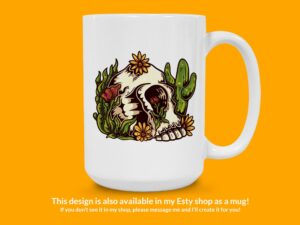 Desert Skull Sticker