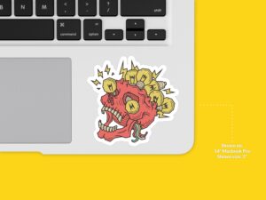 Bright Idea Skull Sticker