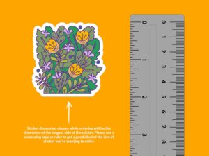 Summer Flowers Sticker