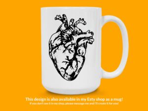 Anatomical Heart Sticker