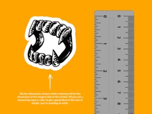 Vampire Teeth Sticker