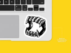 Vampire Teeth Sticker