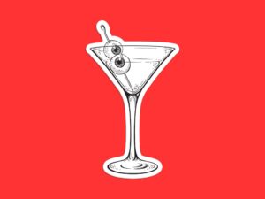 Eyeball Martini Sticker