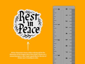 Rest In Peace Sticker