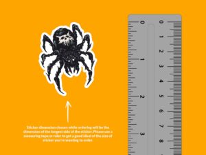 Skull Spider Sticker