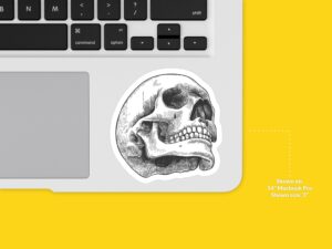 Human Skull Sticker